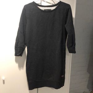 Dark gray Roots  3/4 sleeve sweater dress